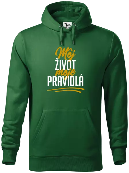 Pánska mikina Môj život, moje pravidlá
