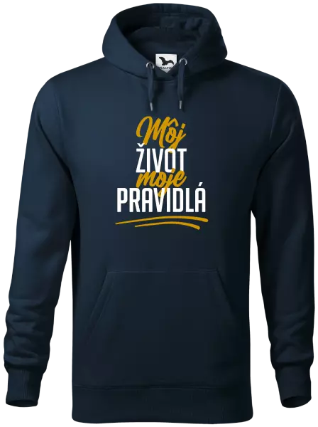 Pánska mikina Môj život, moje pravidlá
