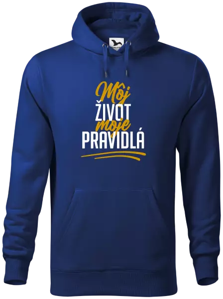 Pánska mikina Môj život, moje pravidlá