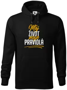 Pánska mikina Môj život, moje pravidlá