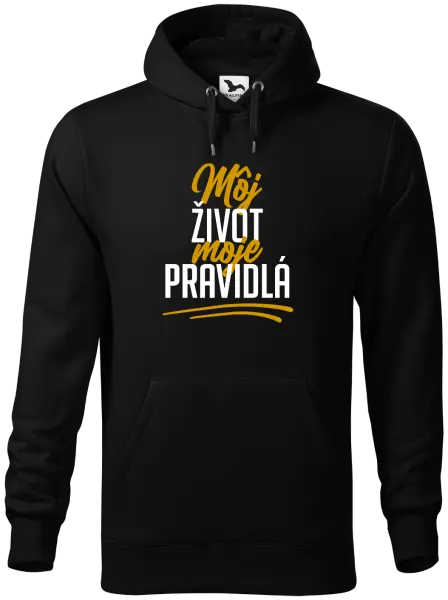 Pánska mikina Môj život, moje pravidlá