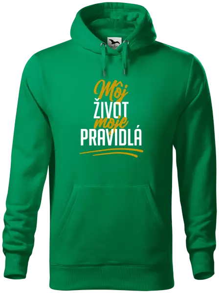 Pánska mikina Môj život, moje pravidlá