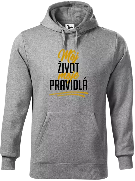 Pánska mikina Môj život, moje pravidlá