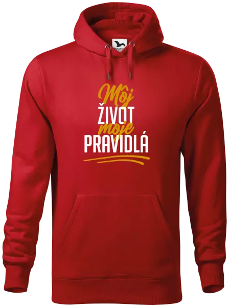 Pánska mikina Môj život, moje pravidlá