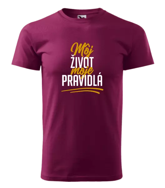 Pánske tričko Môj život, moje pravidlá