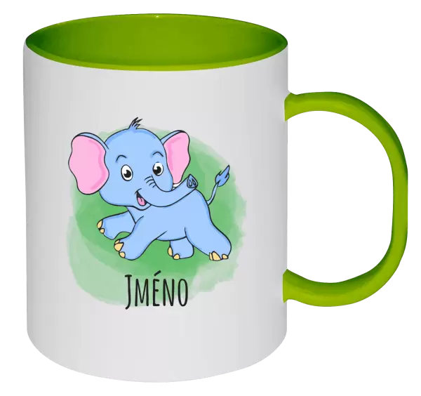 Plastový hrnek Sloník