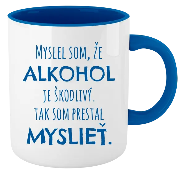 Hrnček  Myslel som, že alkohol je škodlivý