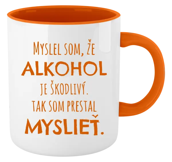 Hrnček  Myslel som, že alkohol je škodlivý