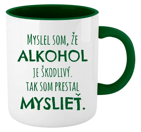 Hrnček  Myslel som, že alkohol je škodlivý