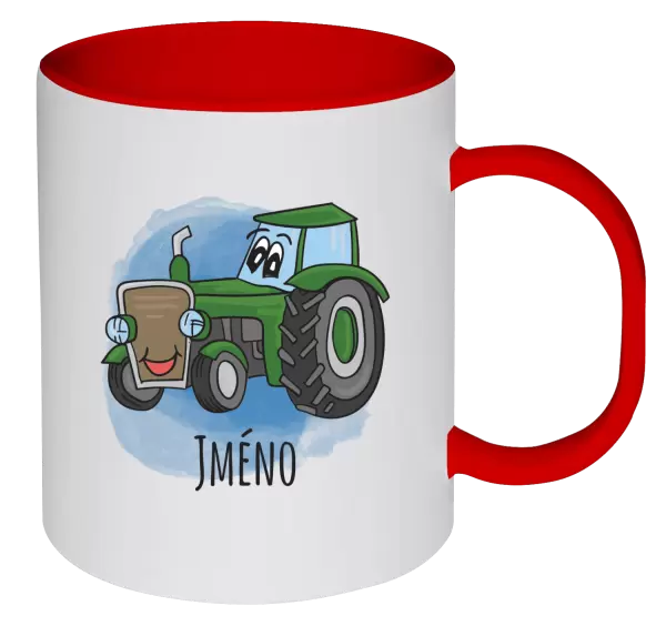 Plastový hrnek Traktor