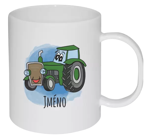 Plastový hrnek Traktor