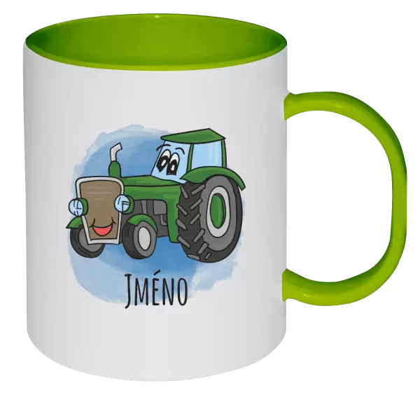 Plastový hrnek Traktor