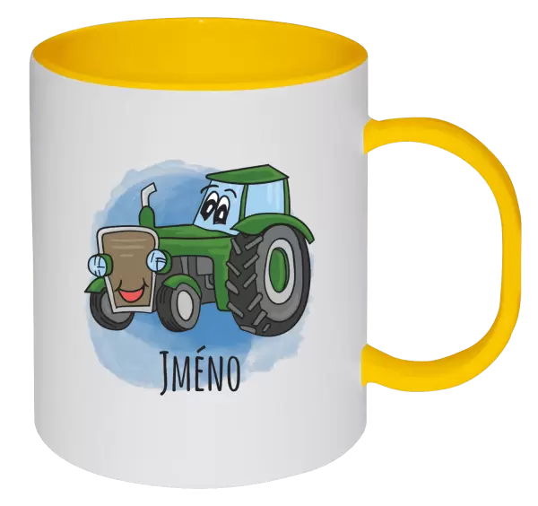 Plastový hrnek Traktor
