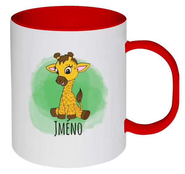 Plastový hrnek Žirafa