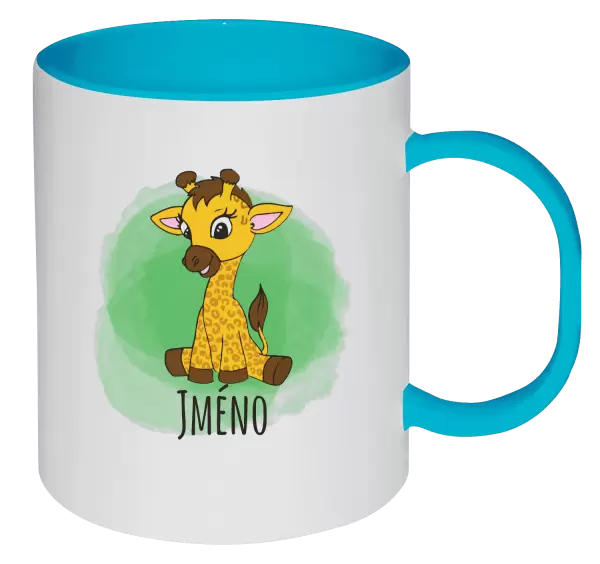 Plastový hrnek Žirafa