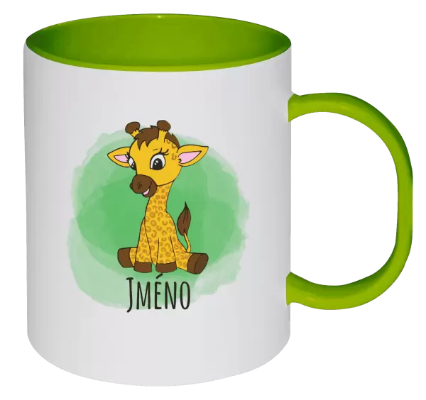 Plastový hrnek Žirafa