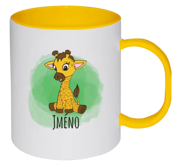 Plastový hrnek Žirafa