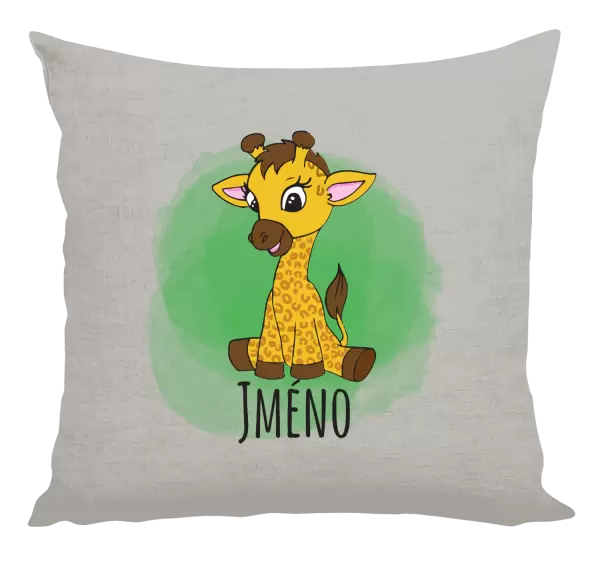 Polštář Žirafa