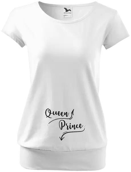 Těhotenské tričko Queen and prince