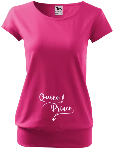 Těhotenské tričko Queen and prince