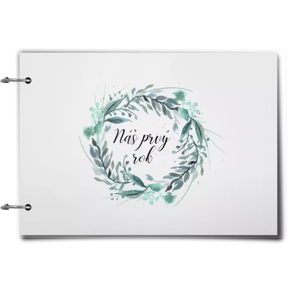 Plexi album sa sponami Náš prvý rok - zelený venček 