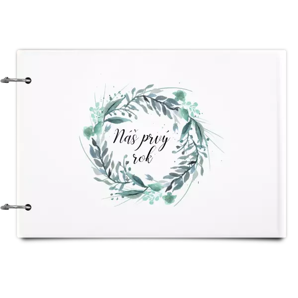 Plexi album sa sponami Náš prvý rok - zelený venček 