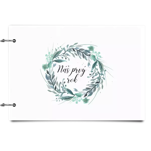 Plexi album sa sponami Náš prvý rok - zelený venček 
