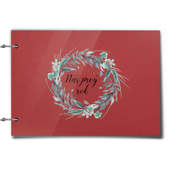 Plexi album sa sponami Náš prvý rok - zelený venček 