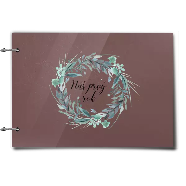 Plexi album sa sponami Náš prvý rok - zelený venček