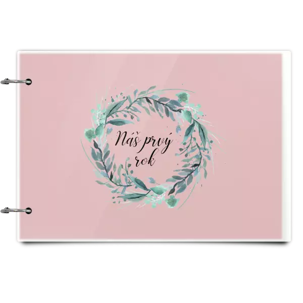 Plexi album sa sponami Náš prvý rok - zelený venček 