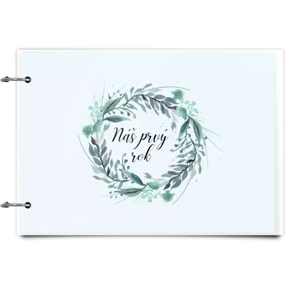 Plexi album sa sponami Náš prvý rok - zelený venček 