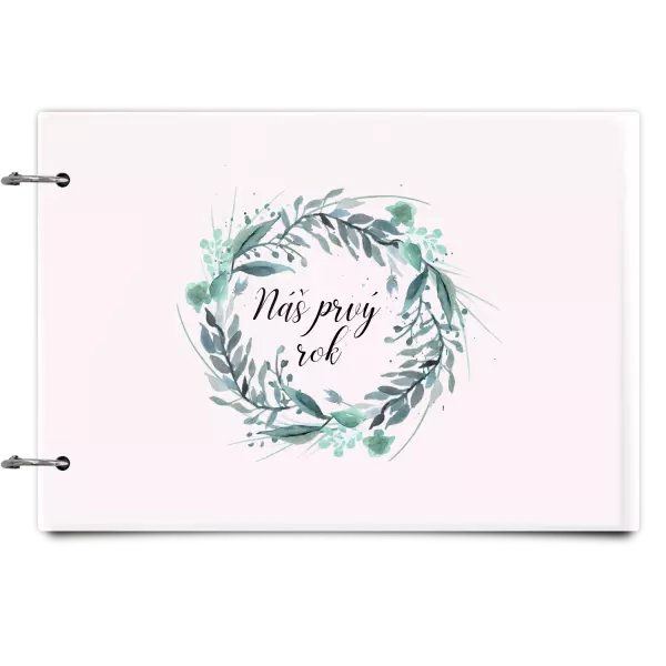Plexi album sa sponami Náš prvý rok - zelený venček 