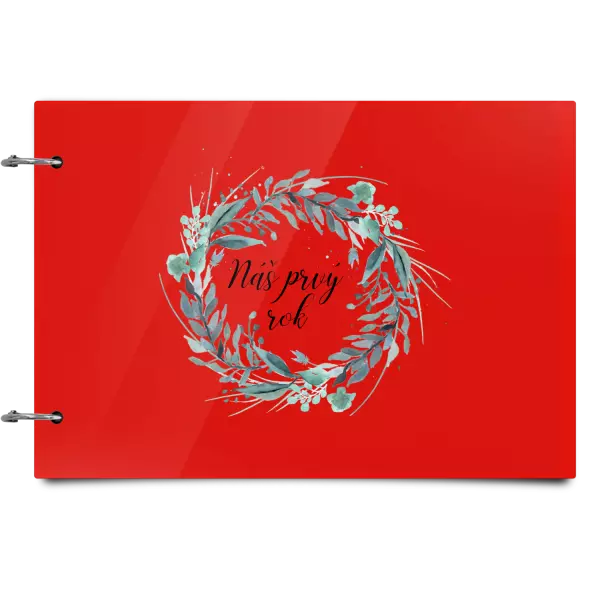 Plexi album sa sponami Náš prvý rok - zelený venček 