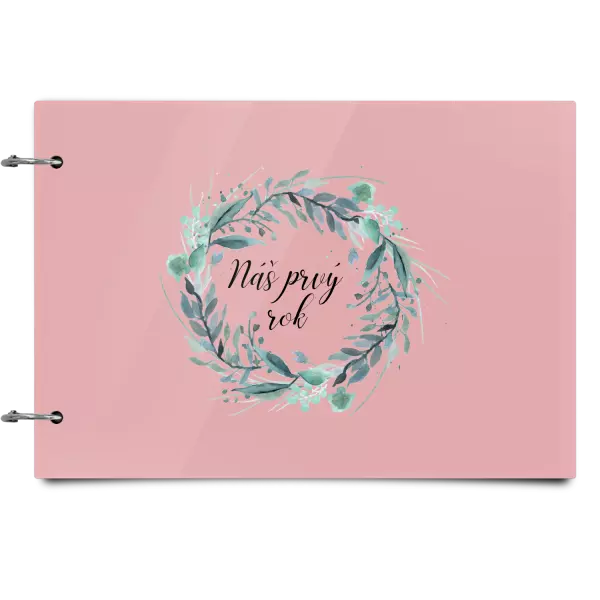 Plexi album sa sponami Náš prvý rok - zelený venček 