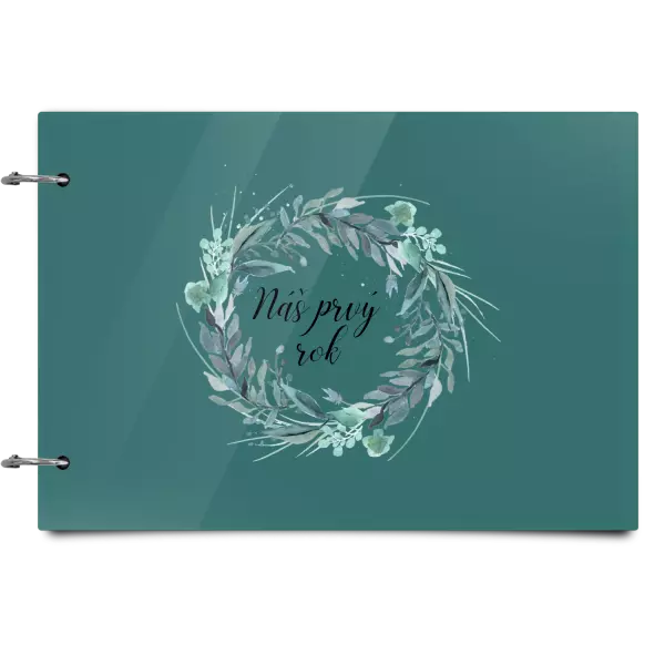 Plexi album sa sponami Náš prvý rok - zelený venček 