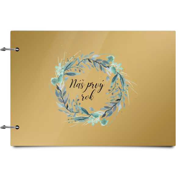 Plexi album sa sponami Náš prvý rok - zelený venček 