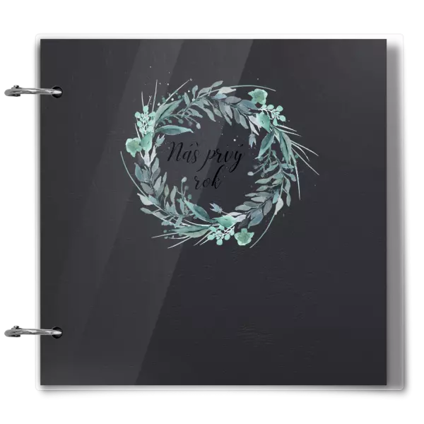 Plexi album sa sponami Náš prvý rok - zelený venček