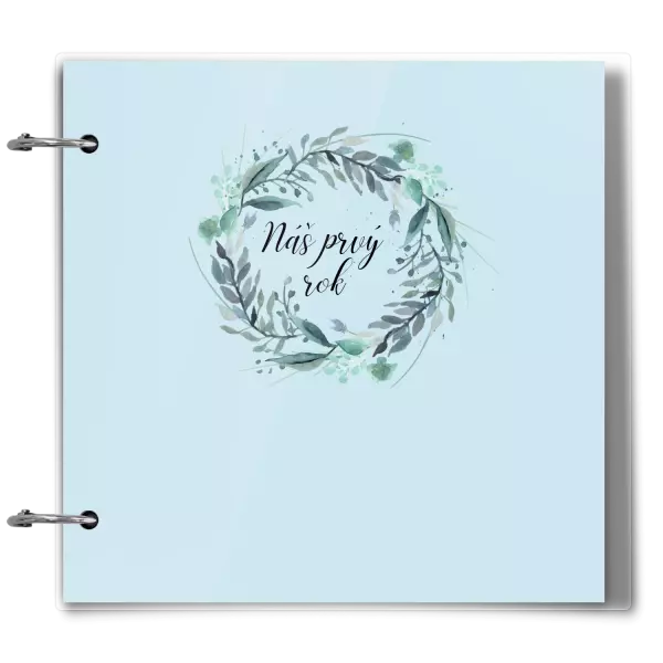 Plexi album sa sponami Náš prvý rok - zelený venček 