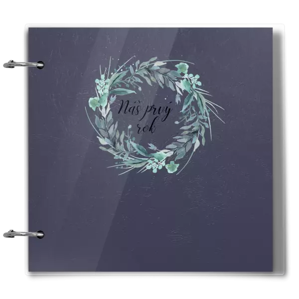 Plexi album sa sponami Náš prvý rok - zelený venček 