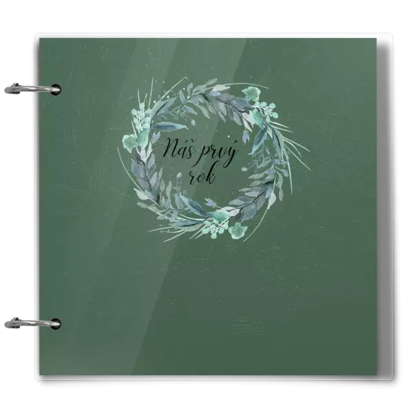Plexi album sa sponami Náš prvý rok - zelený venček