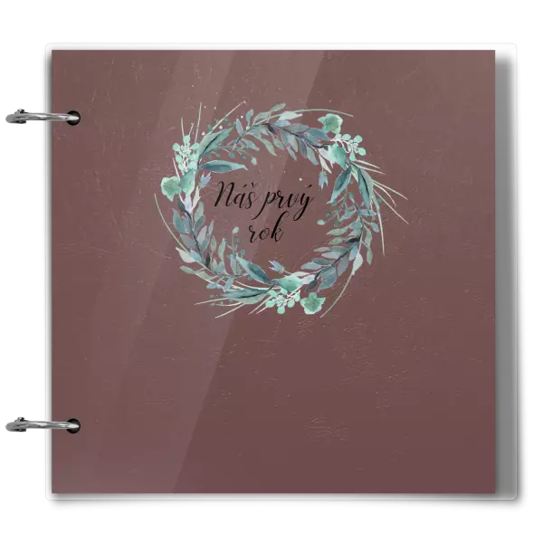 Plexi album sa sponami Náš prvý rok - zelený venček 