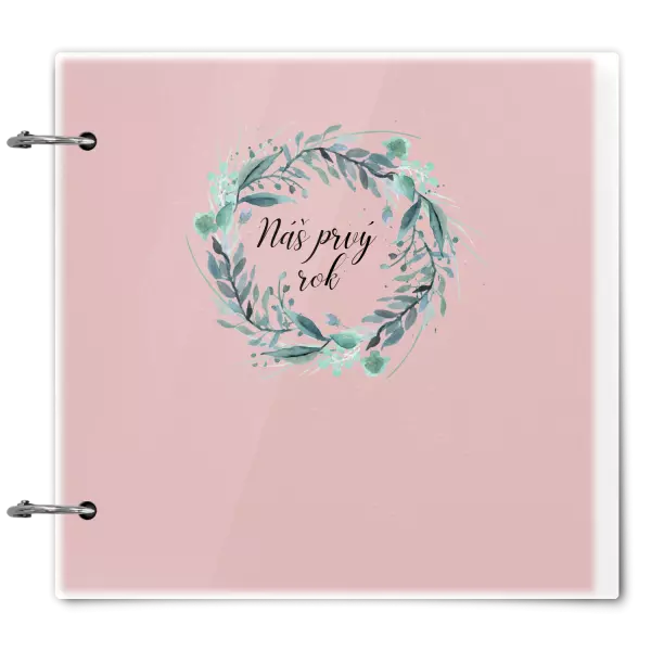 Plexi album sa sponami Náš prvý rok - zelený venček 