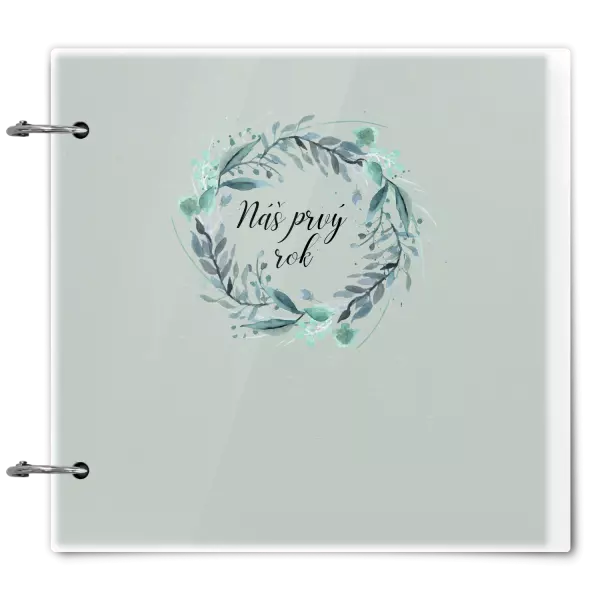 Plexi album sa sponami Náš prvý rok - zelený venček 