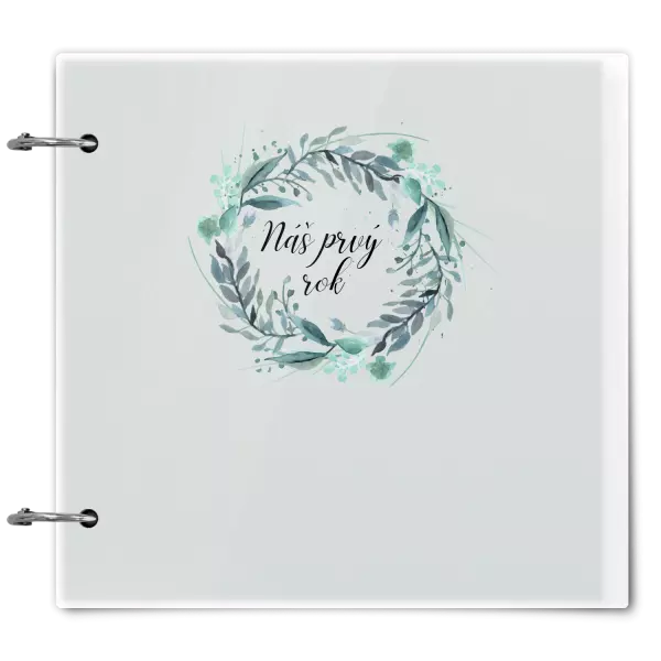Plexi album sa sponami Náš prvý rok - zelený venček 