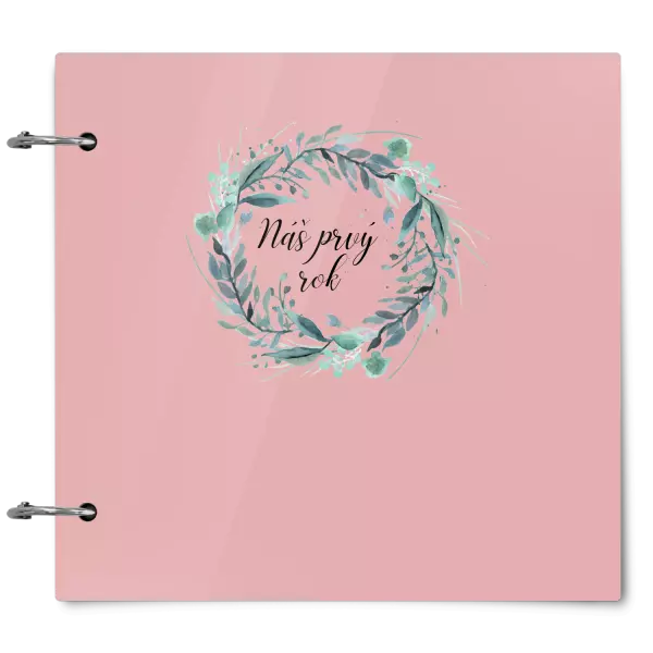 Plexi album sa sponami Náš prvý rok - zelený venček 