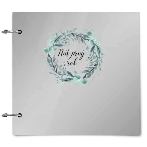 Plexi album sa sponami Náš prvý rok - zelený venček 