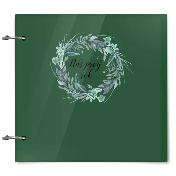 Plexi album sa sponami Náš prvý rok - zelený venček 
