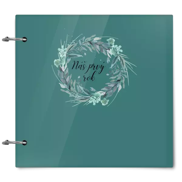 Plexi album sa sponami Náš prvý rok - zelený venček 