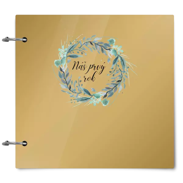 Plexi album sa sponami Náš prvý rok - zelený venček