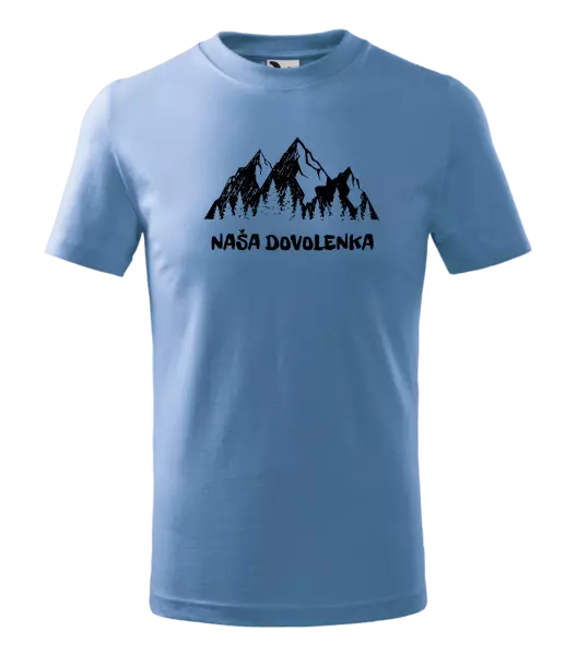 Detské tričko Naša dovolenka
